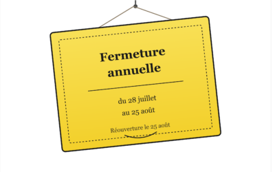 🌞 Fermeture estivale : rendez-vous en septembre !